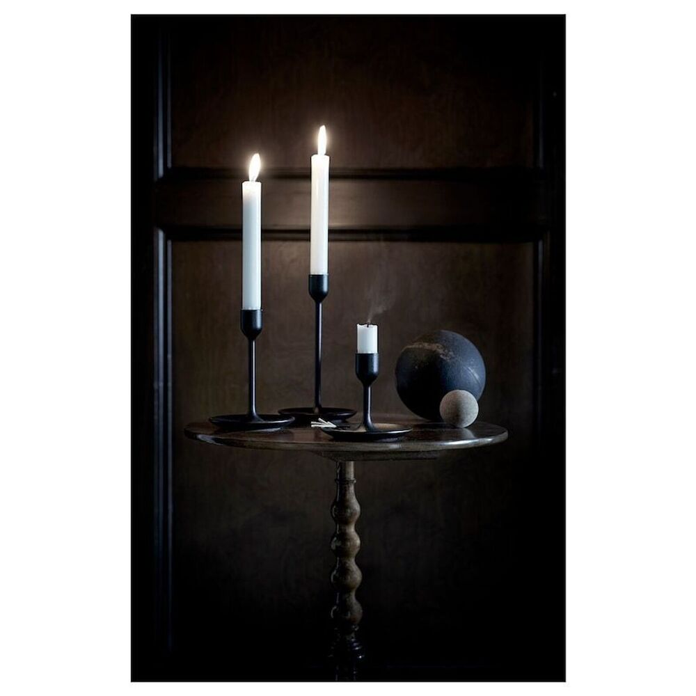 IKEA Fulltalig Candlestick Holder Set of 3 NEW Black Metal 403.421.34 - Picture 3 of 7